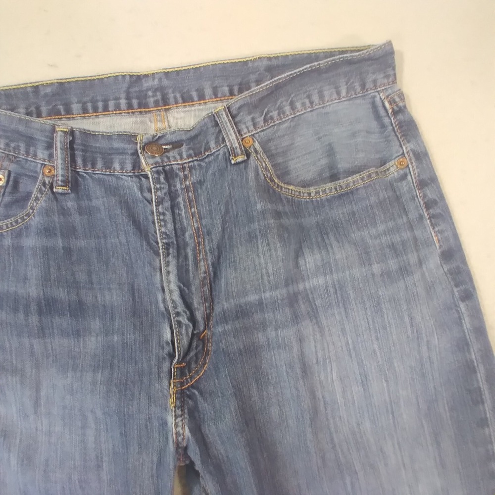 Levis 500 Series Jeans Mens 38x29 Blue Relaxed Fit Straight Denim - Picture 4 of 12